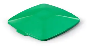 Durable DURABIN Square 40L Square Lid - Strong Recycling Waste Bin Lid - Green