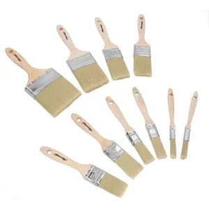 10pc Painting Paint Brush Set For Painting + Decorating Brushes