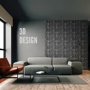 3D Wall Panels with Adhesive Included - Pack of 6 Sheets - Covering 16.15 sqft / 1.5 sqm - Decorative Modern Diamond Design