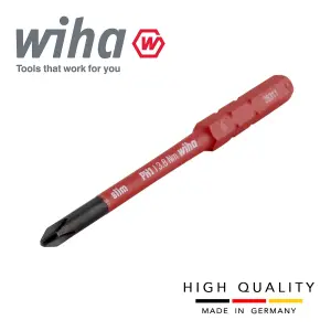 Wiha Slimbit Screwdriver Phillips PH1 Head 75mm 1000v VDE Electrician 34583