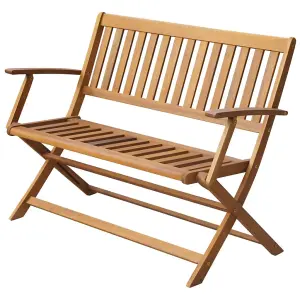 Berkfield Garden Bench 120 cm Solid Acacia Wood