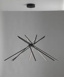 Luminosa SHANGHAI LED Pendant Ceiling Light Black 2370lm 4000K 113x51.5cm