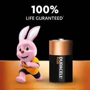 Duracell Plus 1.5V D Batteries, Pack of 4