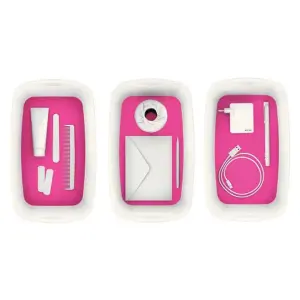 Leitz MyBox Wow White Pink 4-Pack Small Storage Box with Lid 5 Litre