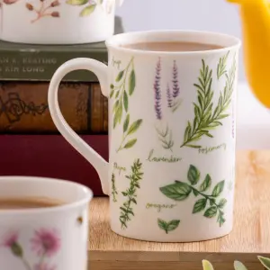 Price & Kensington Set of 6 Garden Herbs Dill & Lavender Mug 300ml