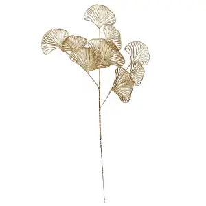 Pack of 6 x 65cm Golden Leaves Flower Arrangement Decoration