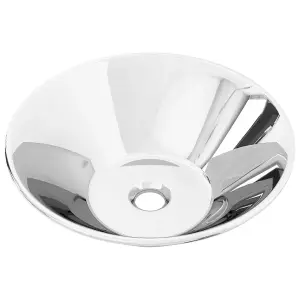 Berkfield Wash Basin 42x14 cm Ceramic Silver