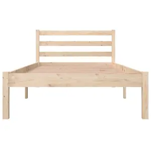 Berkfield Bed Frame Solid Wood Pine 90x190 cm Single