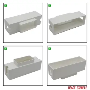 Kair Ducting Adaptor Reducer 204mm x 60mm to 110mm x 54mm