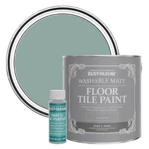 Rust-Oleum Gresham Blue Washable Matt Floor Tile Paint 2.5L