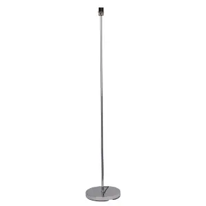 First Choice Lighting Chrome Stick Floor Lamp with Navy Blue Laser Cut Shade