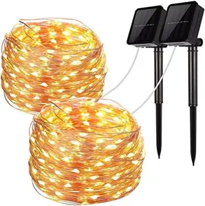 Waterproof Solar Powered Fairy String Light in Warm White 20 Meters 200 LED