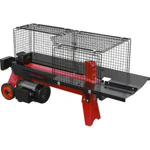 5 Tonne Log Splitter - 520mm Length Capacity - Mesh Cage - 2200W Motor