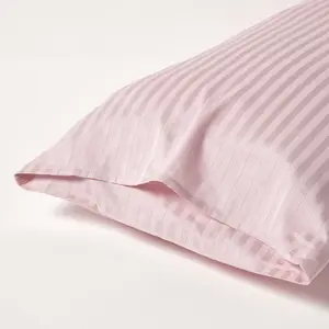 Homescapes Dusky Pink Violet Egyptian Cotton Ultrasoft Housewife Pillowcase 330 TC, KingSize