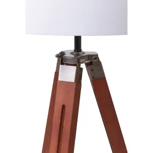 Interiors by Premier Malvern Tripod Floor Lamp With Brown Base