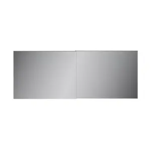 GoodHome Atomia Mirrored Sliding wardrobe door (H) 560mm x (W) 737mm, Pack of 4