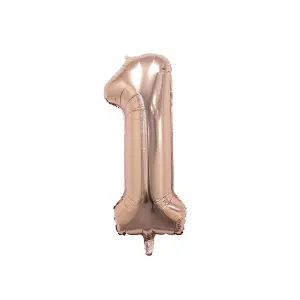 Realmax 1 Number Balloon Rose Gold (One Size)