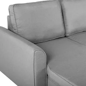 Right-Hand Corner Sofa NESNA Light Grey Fabric Right Hand