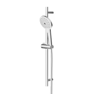 GoodHome Kolima Chrome effect 3-spray pattern Shower kit