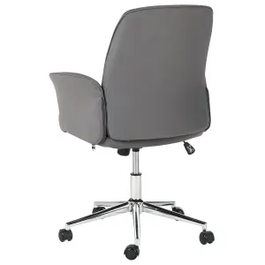 Beliani Modern Office Chair Grey RAVISHING