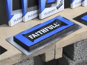 Faithfull Stainless Steel Flexifit Trowel with Foam 16in FAIPFLEX16S