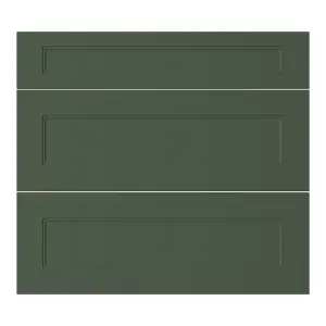 GoodHome Artemisia Matt dark green Drawer front, Pack of 3 (H)715mm (W)797mm (T)18mm