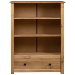 Berkfield Bookcase 80x35x110 cm Solid Pine Wood Panama Range