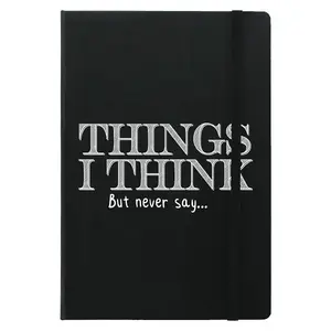 Grindstore Things I Think But Never Say A5 Notebook Black/White (One Size)