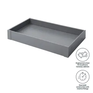 GoodHome Soto Matt anthracite Internal drawer front (H)105mm (W)755mm (T)13mm