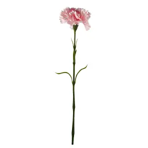 12 x Pink Carnation Artificial Flower