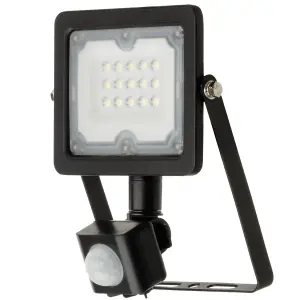 10W LED Floodlight with PIR and Integrated LEDs