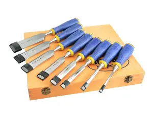 IRWIN Marples MS500 ProTouch All-Purpose Chisel Set, 8 Piece