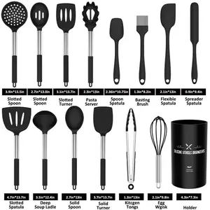 Benton Assorted Kitchen Utensil Set Black