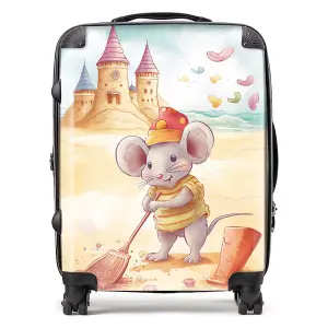 Mouse On A Beach Holiday Suitcase - Large