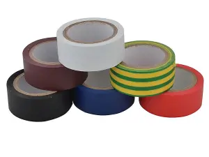 UniBond  Electrical Tape (6 Colour Pack) 19mm x 3.5m