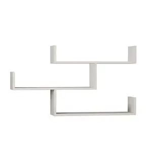 Summer-Louise 3 Piece Floating Shelf Wall Mounted Bookcase White