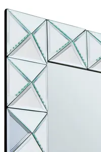 Interiors by Premier Yula Pyramid Edged Wall Mirror