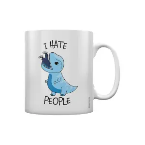 Grindstore I Hate People Dinosaur Mug White (One Size)