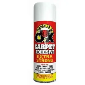 Extra Strong Spray Adhesive Glue Rubber Flooring Foam Carpet Tiles Crafts - 500ml