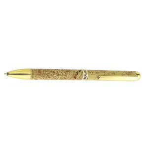 Harry Potter Marauders Map Ballpoint Pen Gold (One Size)