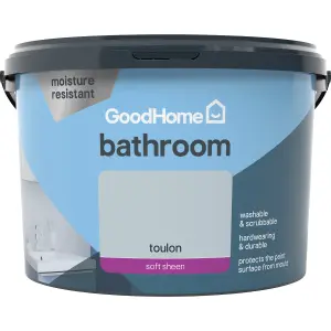 GoodHome Bathroom Toulon Soft sheen Emulsion paint, 2.5L