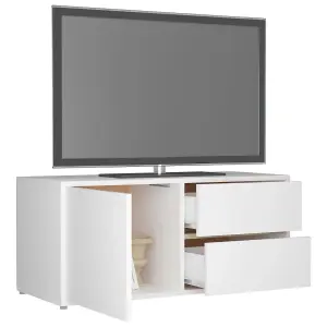 vidaXL TV Cabinet White 80x34x36 cm Engineered Wood