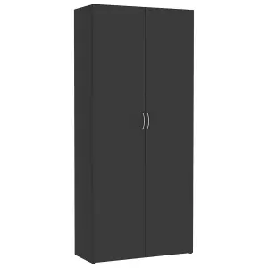 Berkfield Storage Cabinet Grey 80x35.5x180 cm Engineered Wood