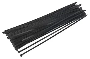 Sealey Cable Tie 450 x 7.6mm Black Pack of 50 CT45076P50