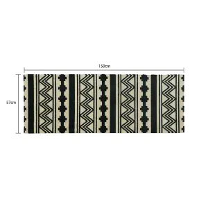 JVL Mega Machine Washable Doormat and Runner, Aztec