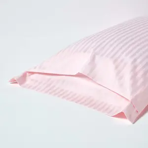 Homescapes Pink Egyptian Cotton Ultrasoft King Size Oxford Pillowcase 330 TC