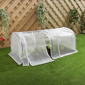 GardenKraft 10769 2 Section Polytunnel Greenhouse