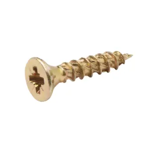 TurboDrive Pozidriv Yellow-passivated Steel Screw (Dia)4mm (L)20mm, Pack of 500