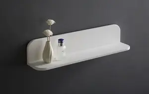 Matt White Stone Bathroom Shelf 900mm