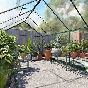 Harvester Walk-In Aluminium Polycarbonate Greenhouse - 8x12